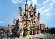MAITANI, Lorenzo Facade of the Cathedral dh Spain oil painting reproduction